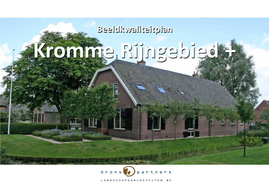 Kromme Rijngebiedrijngebied ++ Colofon