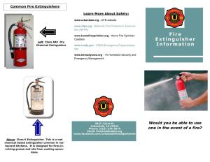 Fire Extinguisher Brochure