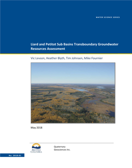Liard and Petitot Sub Basins Transboundary Groundwater Resources Assessment