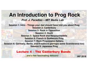 An Introduction to Prog Rock Prof