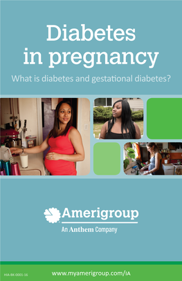 Diabetes in Pregnancy Booklet