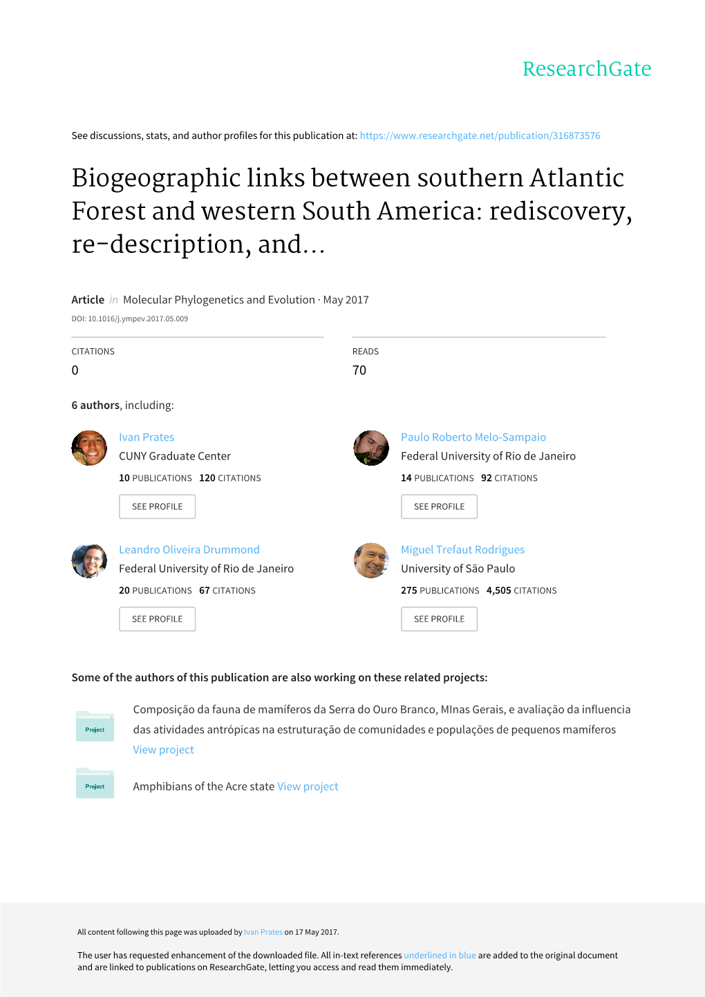 Rediscovery, Re-Description, and Phylogenetic Re