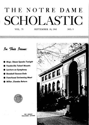 The Notre Dame Scholastic Vol