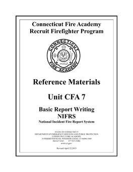 Reference Materials Unit CFA 7