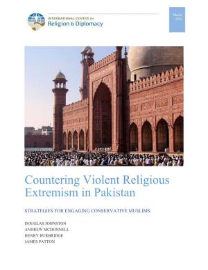 Countering Violent Religious Extremism in Pakistan