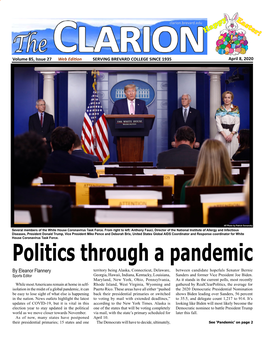 The Clarion, Vol. 85, Issue #27, April 8, 2020