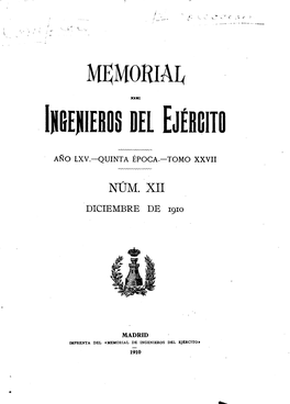 Revista Memorial De Ingenieros Del Ejercito 19101201