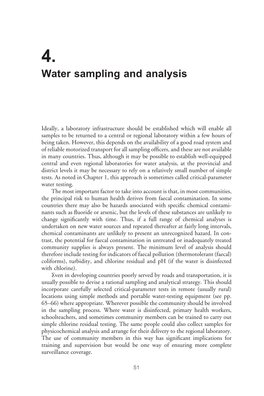 Water Sampling and Analysis