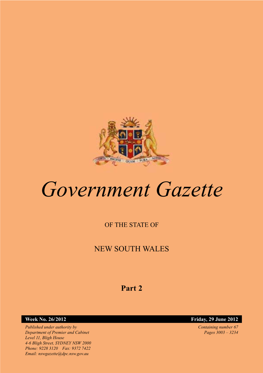 Government Gazette