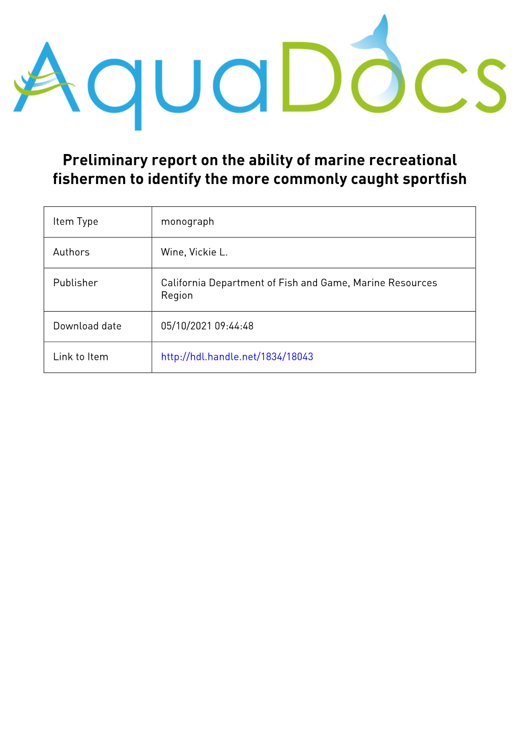 LI BWRY Moss Landing Marine Laboratories P