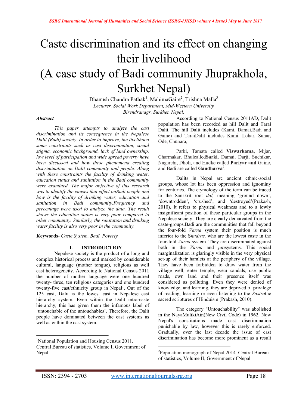 case study on caste discrimination