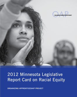2012 Minnesota Legislative Report Card on Racial Equity