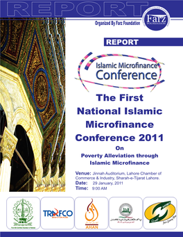 The First National Islamic Microfinance Conference Pakistan 2011 Report