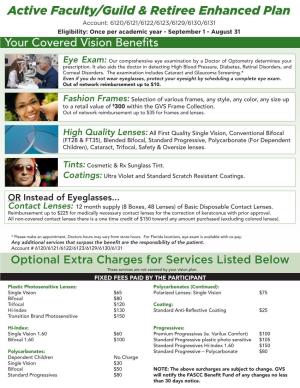 A List of Optical Benefit Providers
