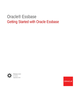 Getting Started with Oracle Essbase