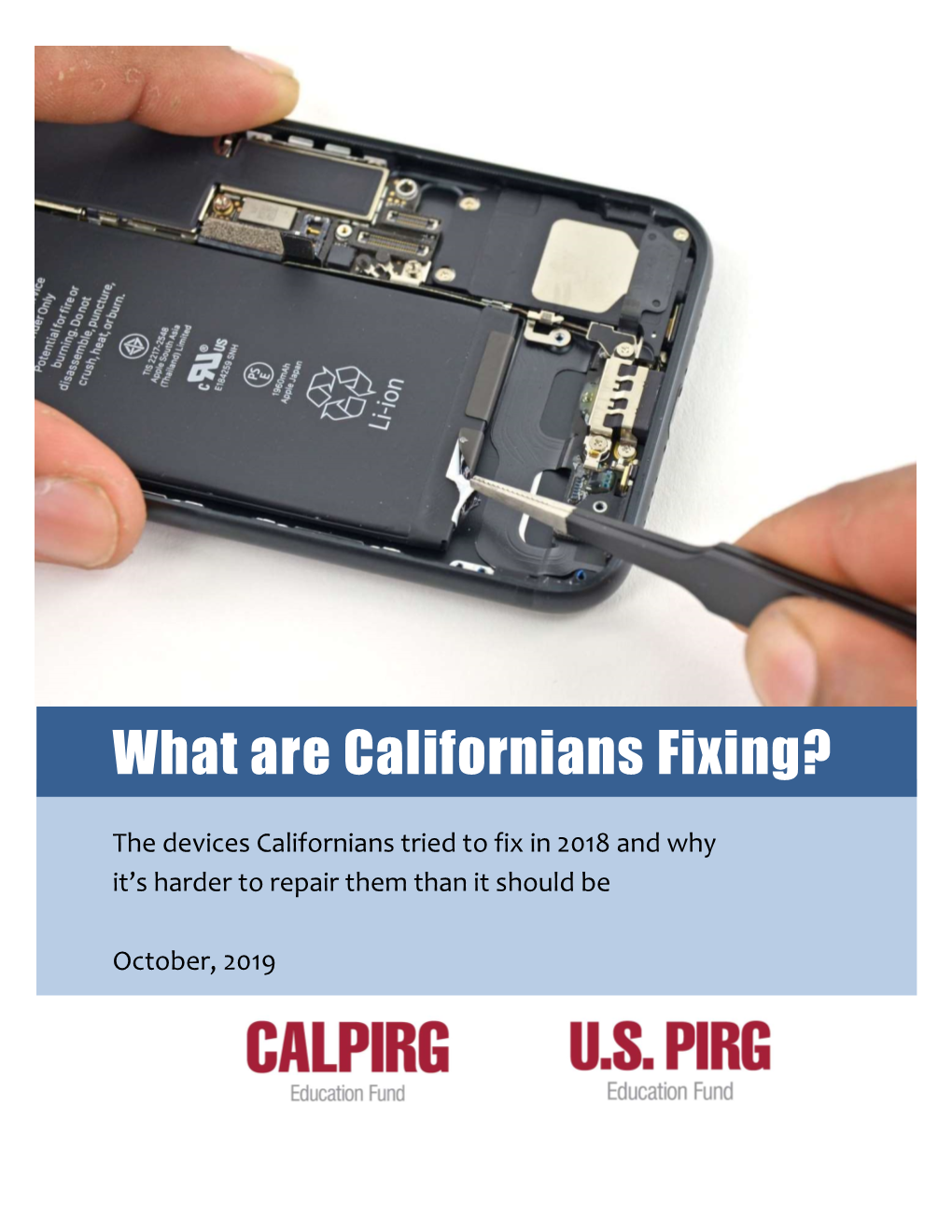 What Are Californians Fixing?