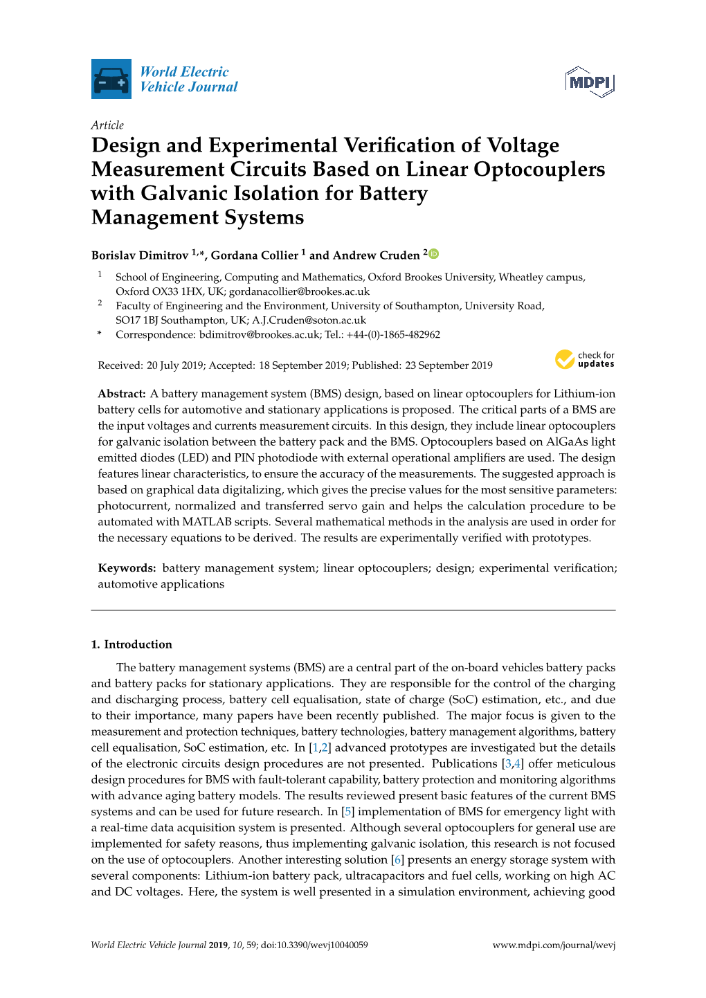 Design and Experimental Verification of Voltage Measurement Circuits