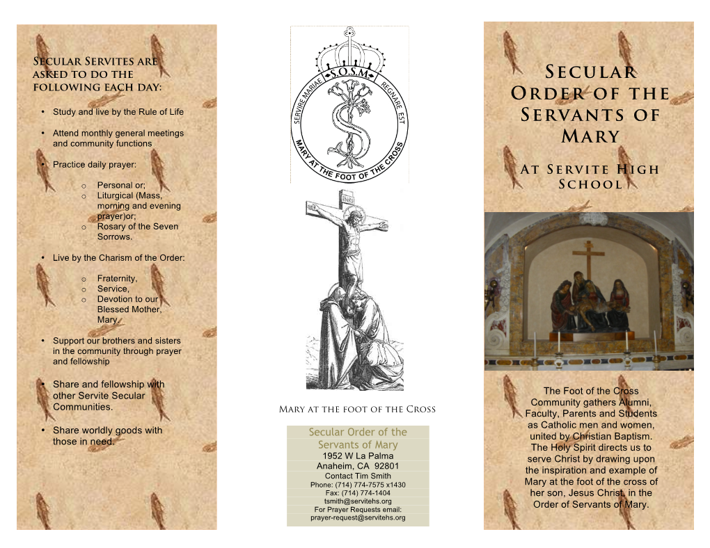 Secular Order of the Servants of Mary