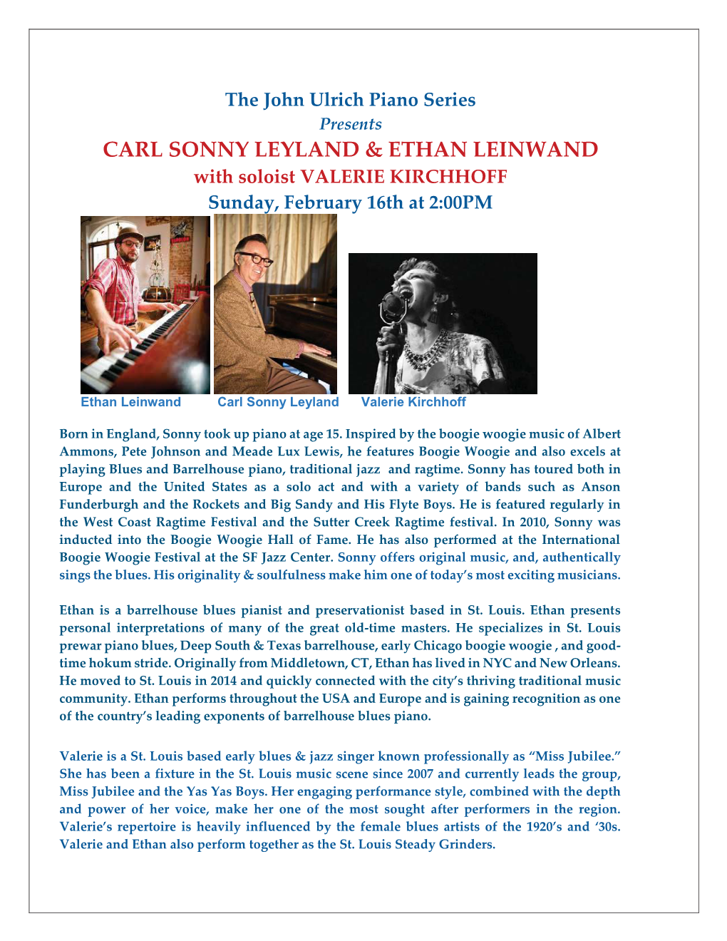 Carl Sonny Leyland & Ethan Leinwand