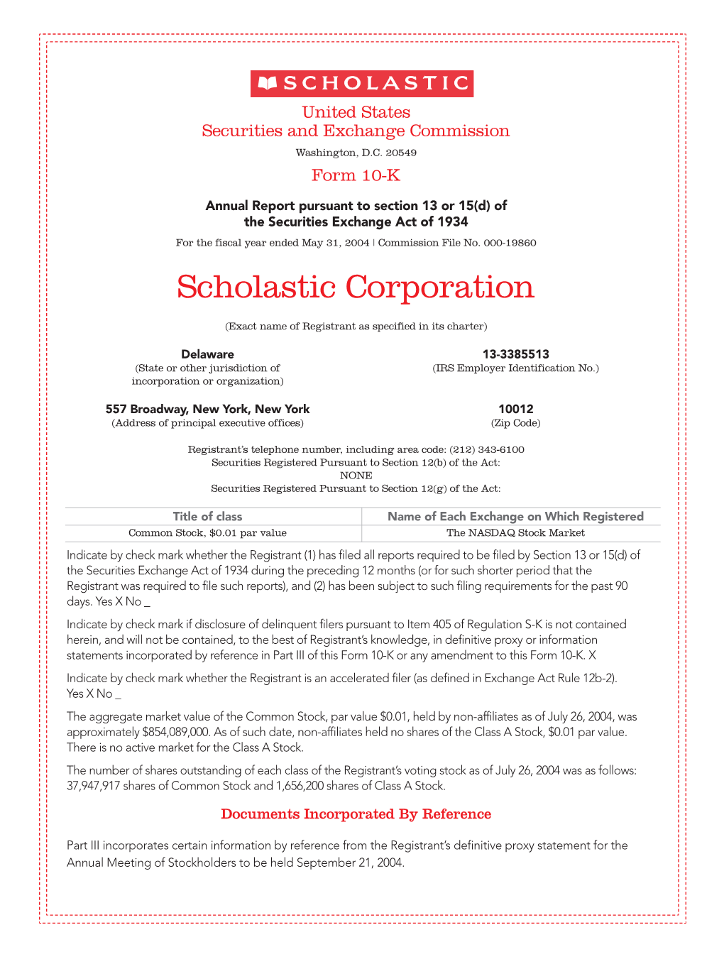 Scholastic Corporation