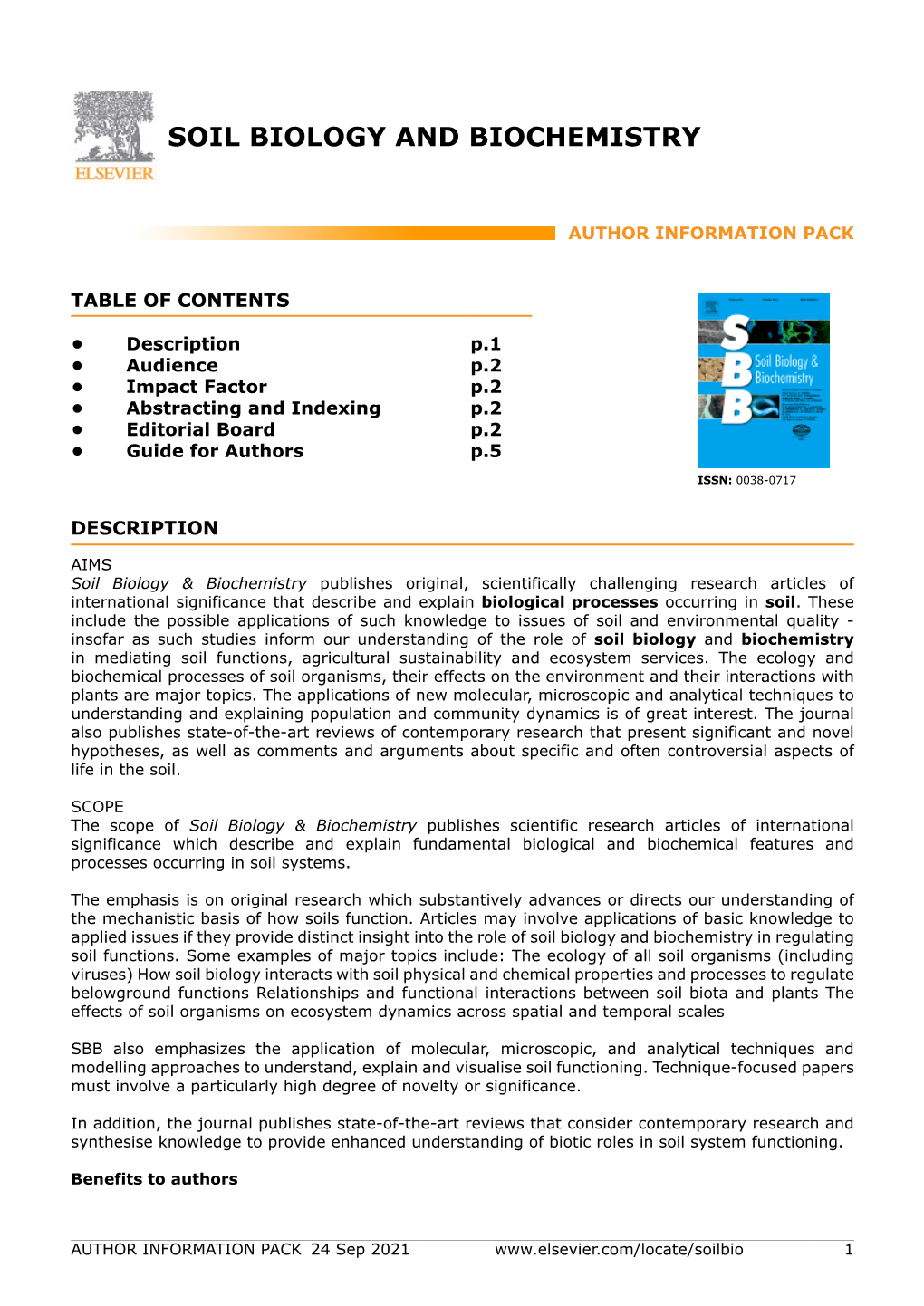 Soil Biology and Biochemistry