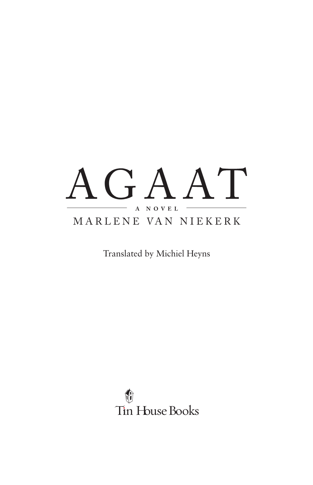 Agaata Novel Marlene Van Niekerk