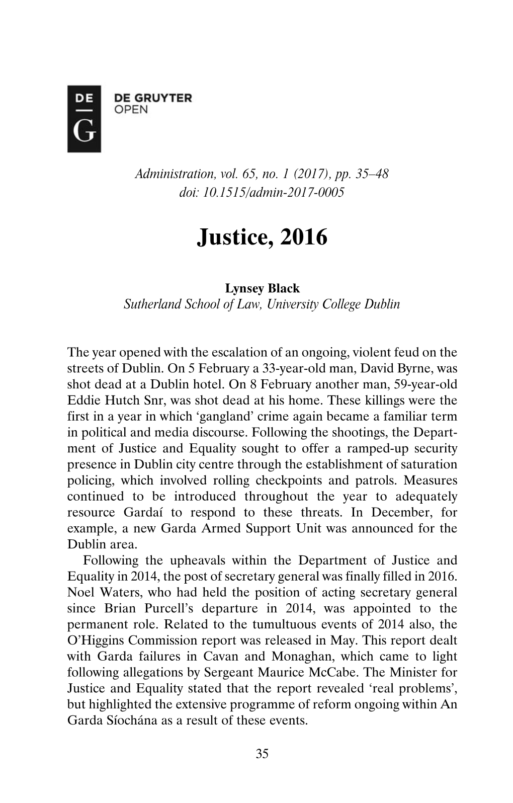 Justice, 2016