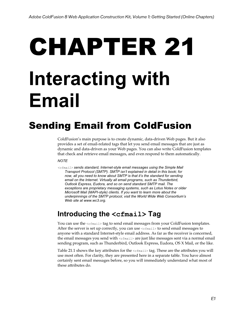 Sending Email from Coldfusion