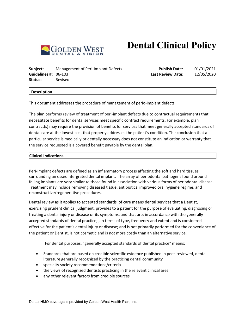 06-103 Management of Peri-Implant Defects