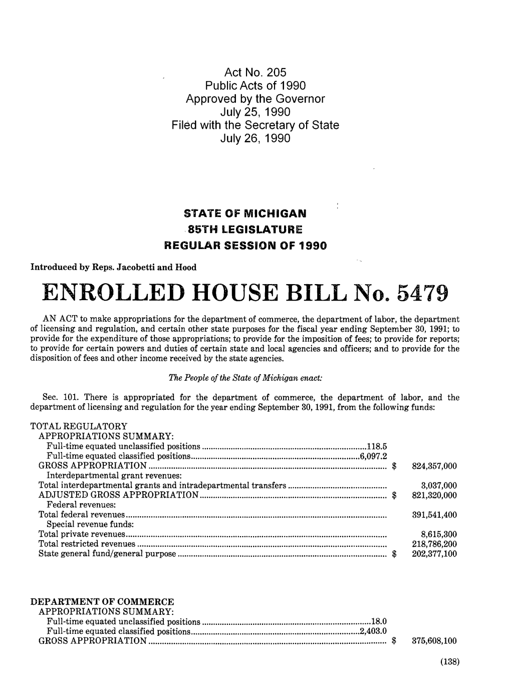 1990 House Enrolled Bill 5479