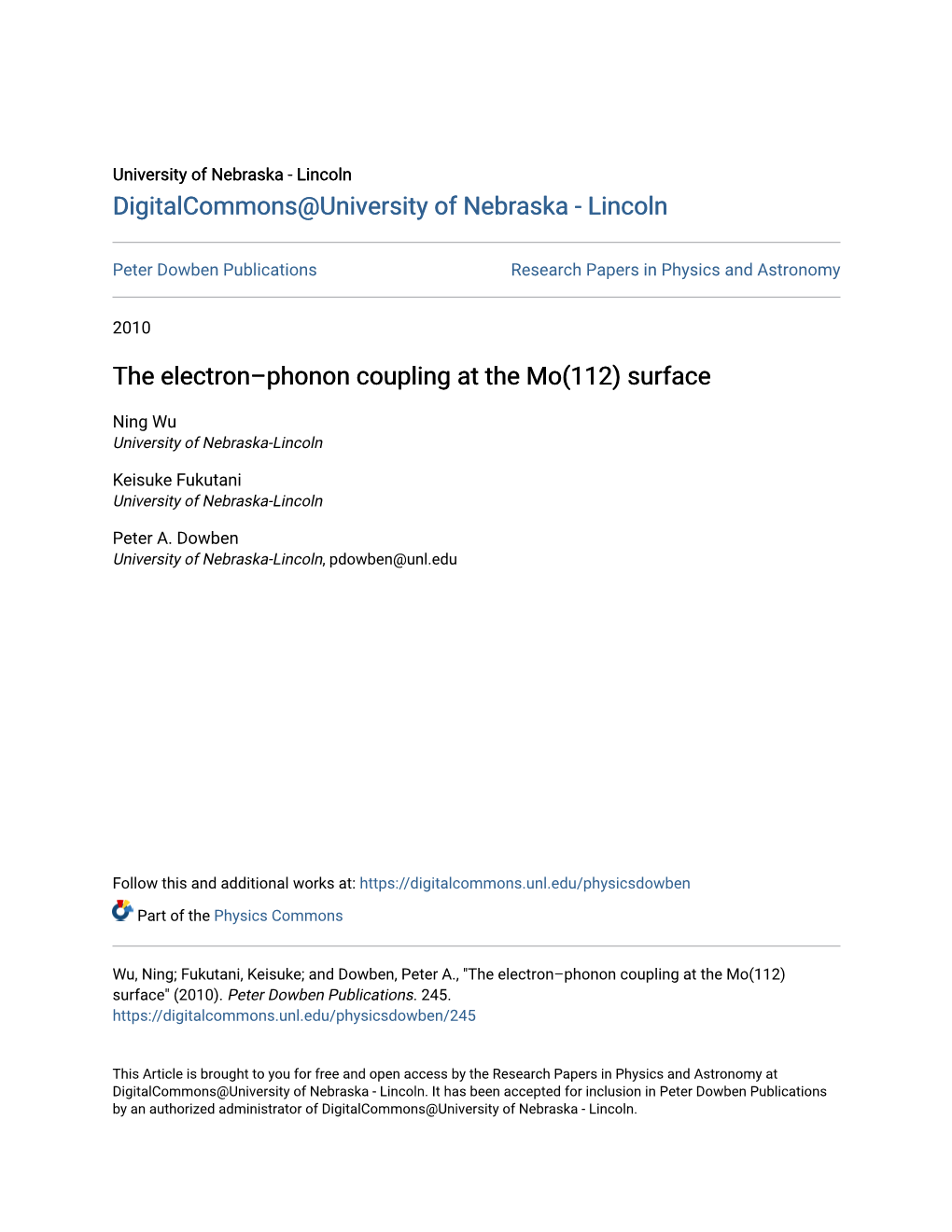 The Electron–Phonon Coupling at the Mo(112) Surface