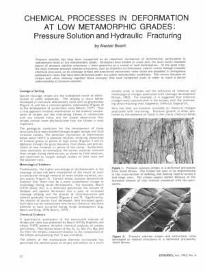Pressure Solution and Hydraulic Fracturing by a Lastair Beach