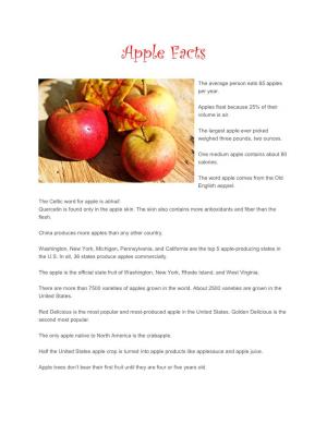 Apple Facts (PDF)