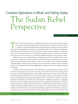 The Sudan Rebel Perspective