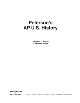Peterson's AP US History