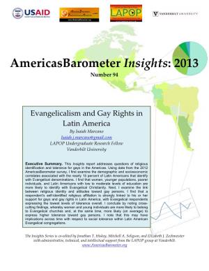 Americasbarometer Insights: 2013 Number 94