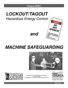 Lockout/Tagout Machine Safeguarding