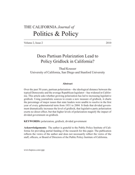 Politics & Policy