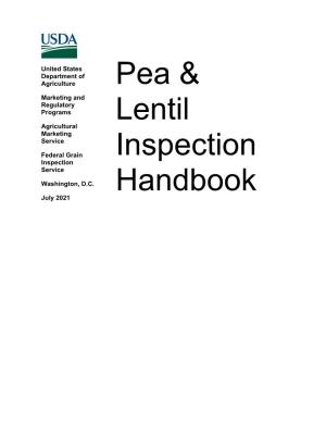 Pea & Lentil Inspection Handbook