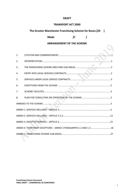 Appendix 1.1 Tfgm Franchising Scheme Document