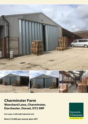 Charminster Farm Wanchard Lane, Charminster, Dorchester, Dorset, DT2 9RP