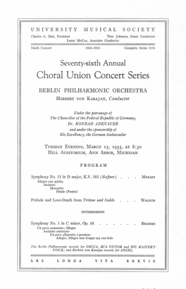 Choral Union Concert Series