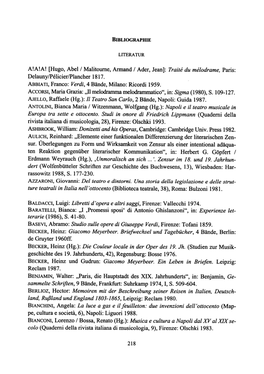 Traue Du Melodrame, Paris: Delaunylpelicierlplancher 1817. Abbiatl, Franco: Verdi, 4 Bände, Milano: Ricordi 1959