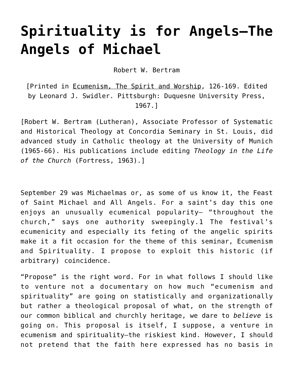 Spirituality Is for Angels&#8211;The Angels of Michael