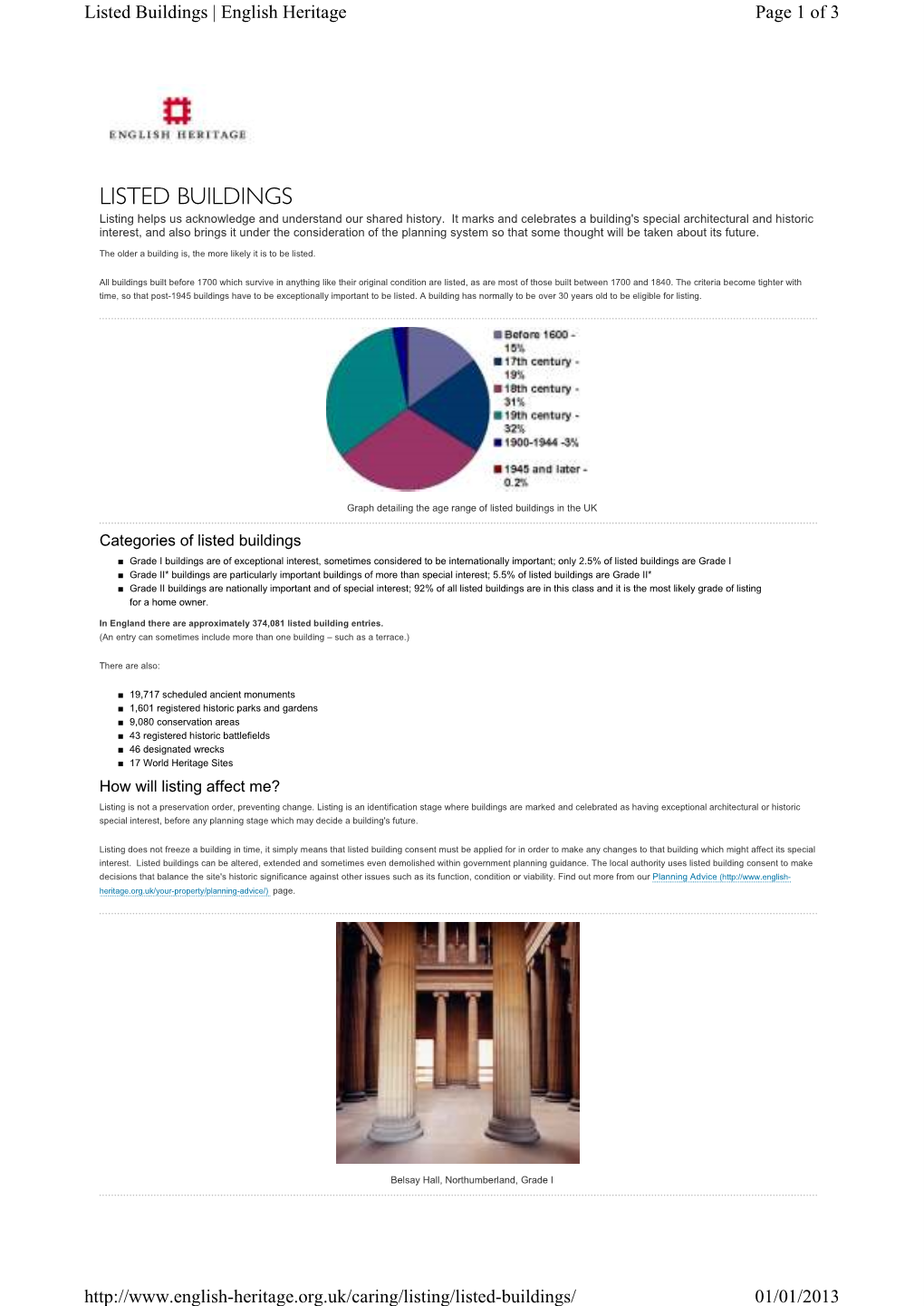 Listed Buildings | English Heritage Page 1 of 3