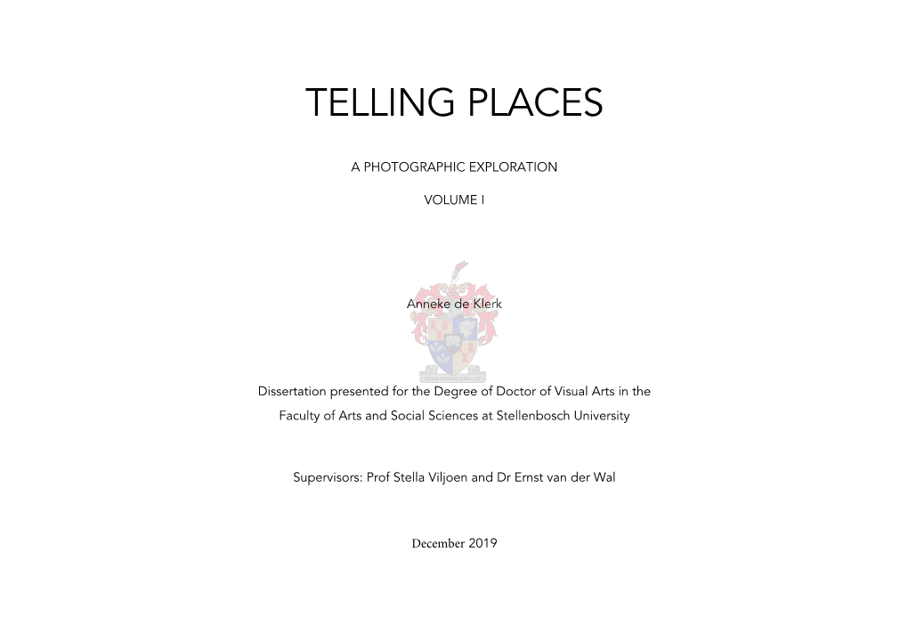 Telling Places