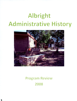 Horace M. Albright Training Center Administrative History Program