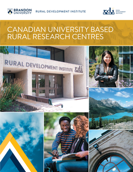 RDI Canadian University Based Rural Research Centres