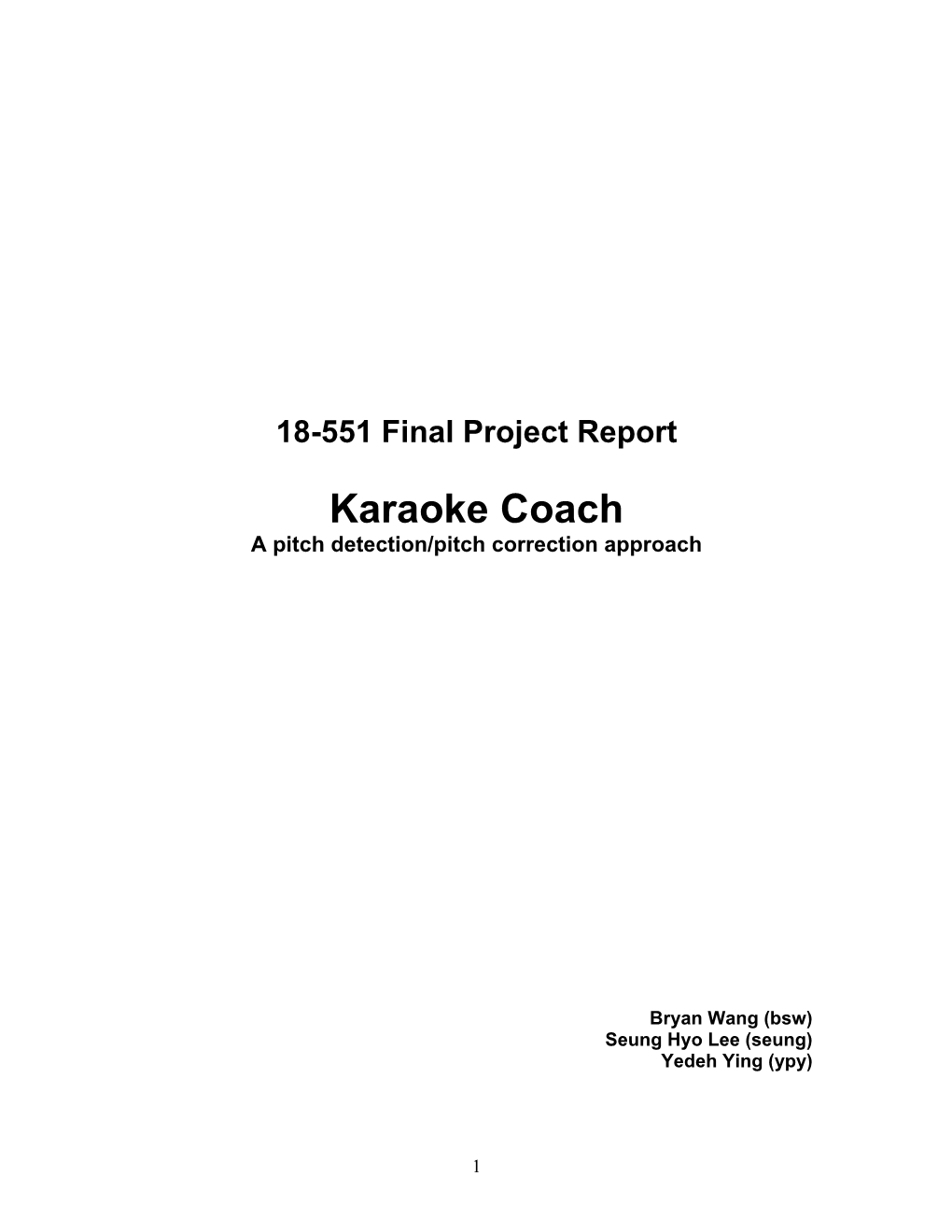 18-551 Final Project Report