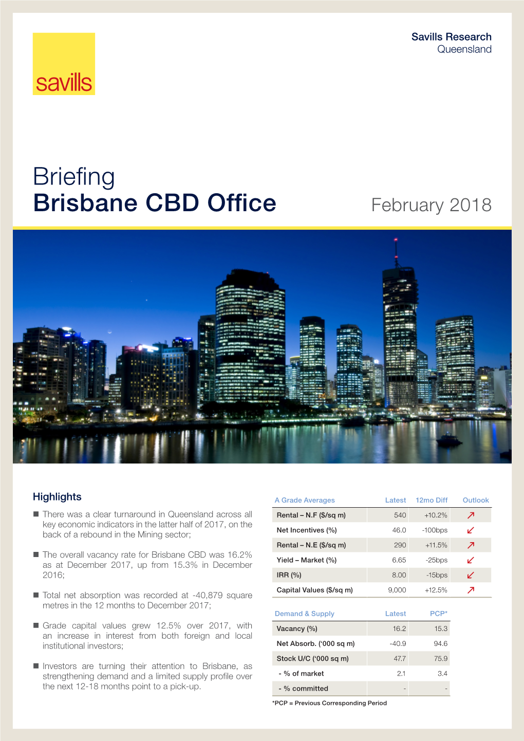 Briefing Brisbane CBD Office February 2018